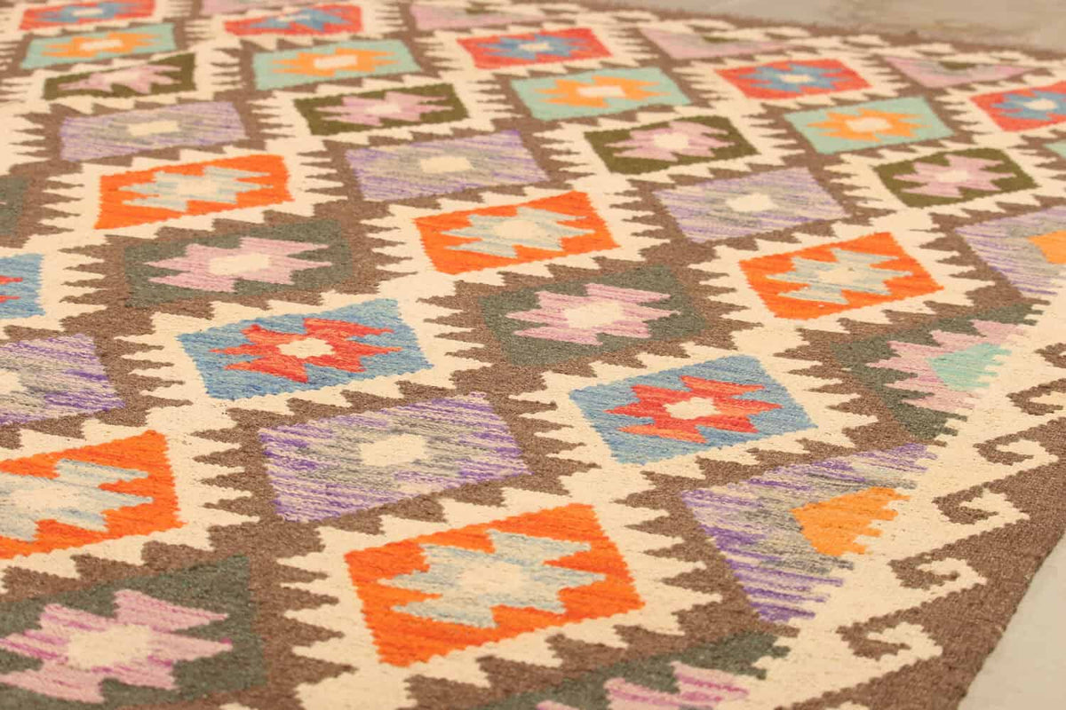 Dark Ground Diamond Kilim Rug, 292 × 211 cm — view 4