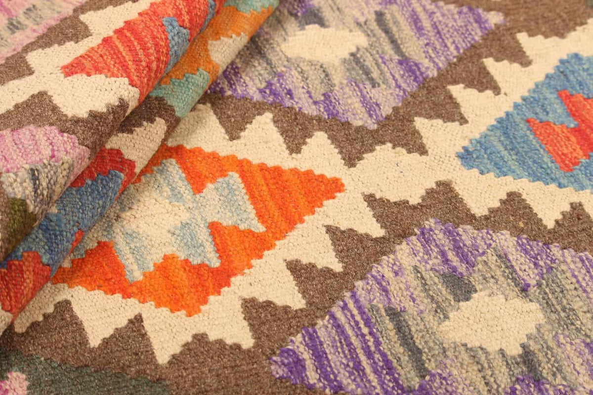 Dark Ground Diamond Kilim Rug, 292 × 211 cm — view 6