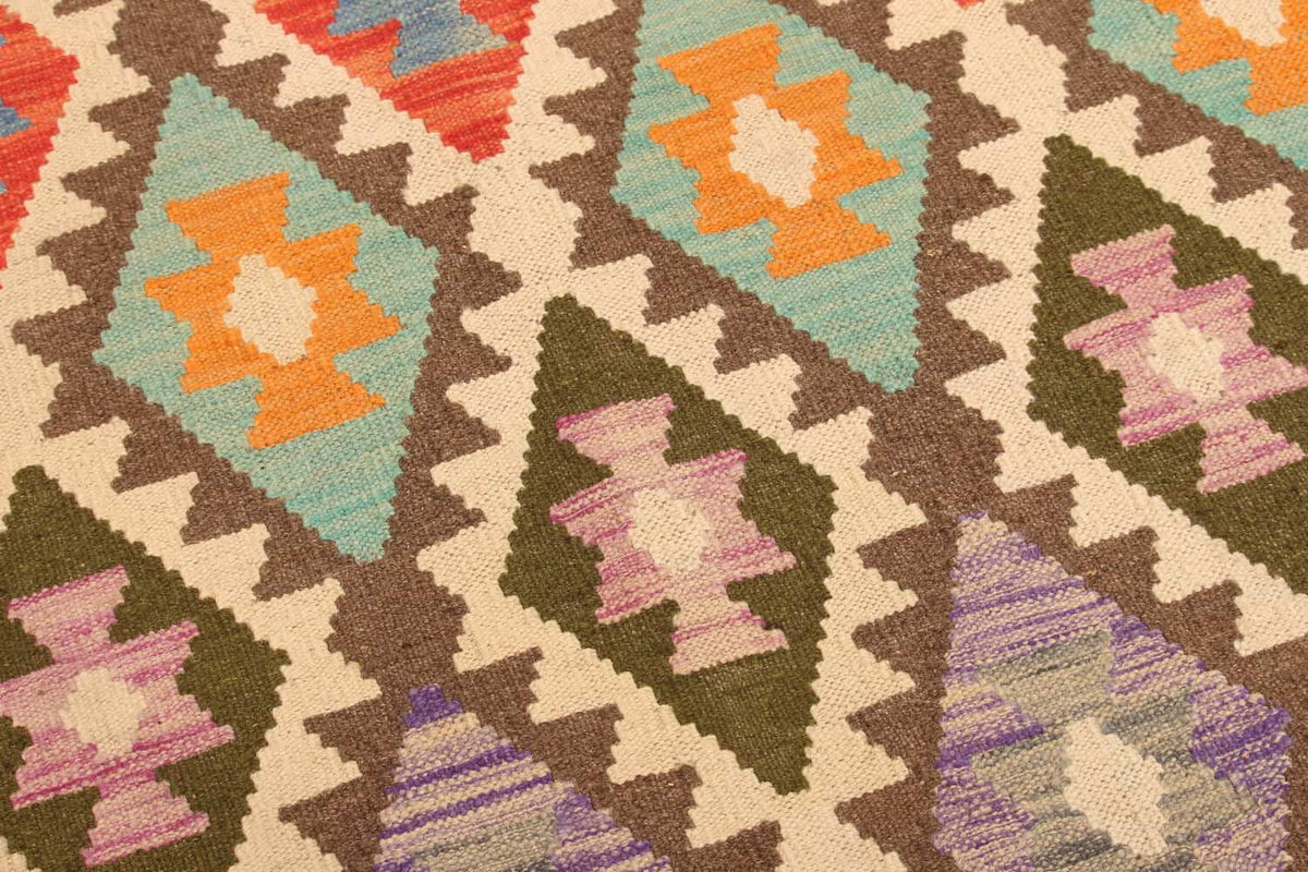 Dark Ground Diamond Kilim Rug, 292 × 211 cm — view 8