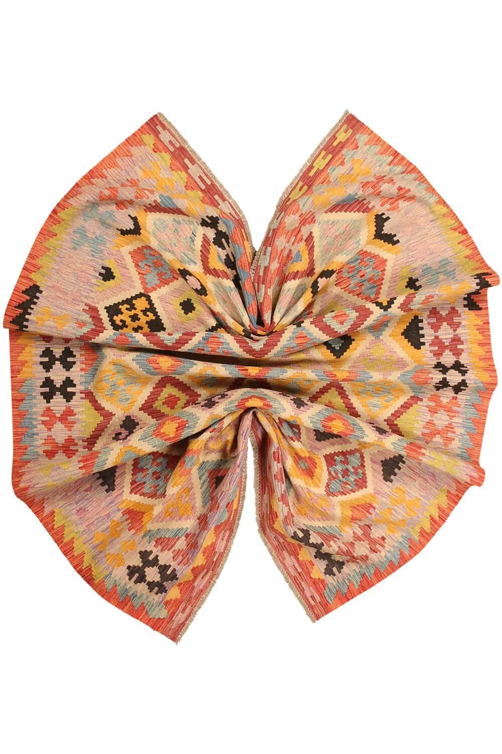 Colorful Diamond Motif Kilim Rug, 297 × 200 cm — view 9
