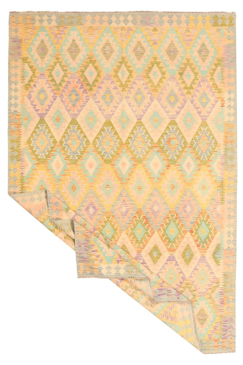 Pastel Diamond Kilim Rug, 301 × 198 cm — view 2