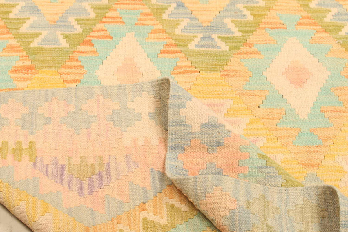 Pastel Diamond Kilim Rug, 301 × 198 cm — view 5