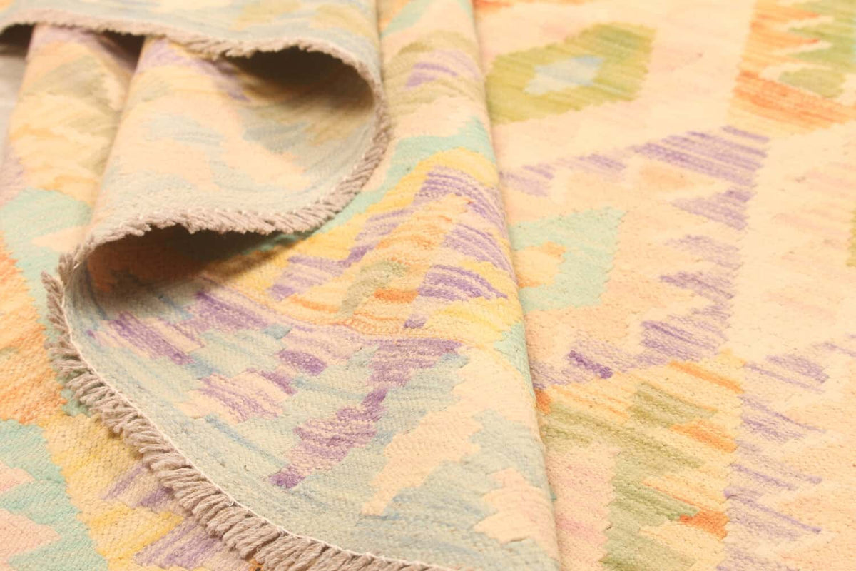 Pastel Diamond Kilim Rug, 301 × 198 cm — view 9