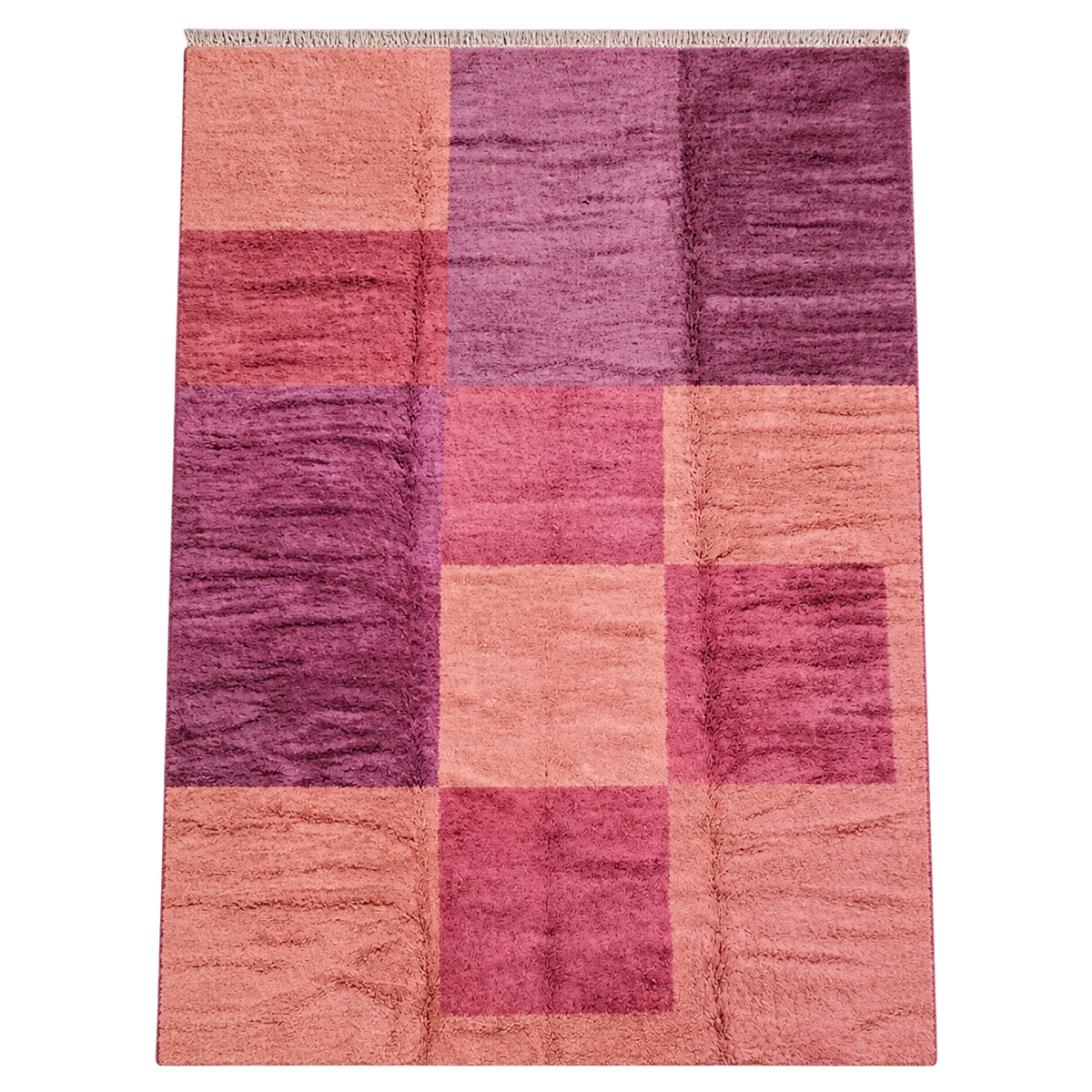 Multicolor Moroccan Rug with Large Color Blocks, 580 × 392 cm.