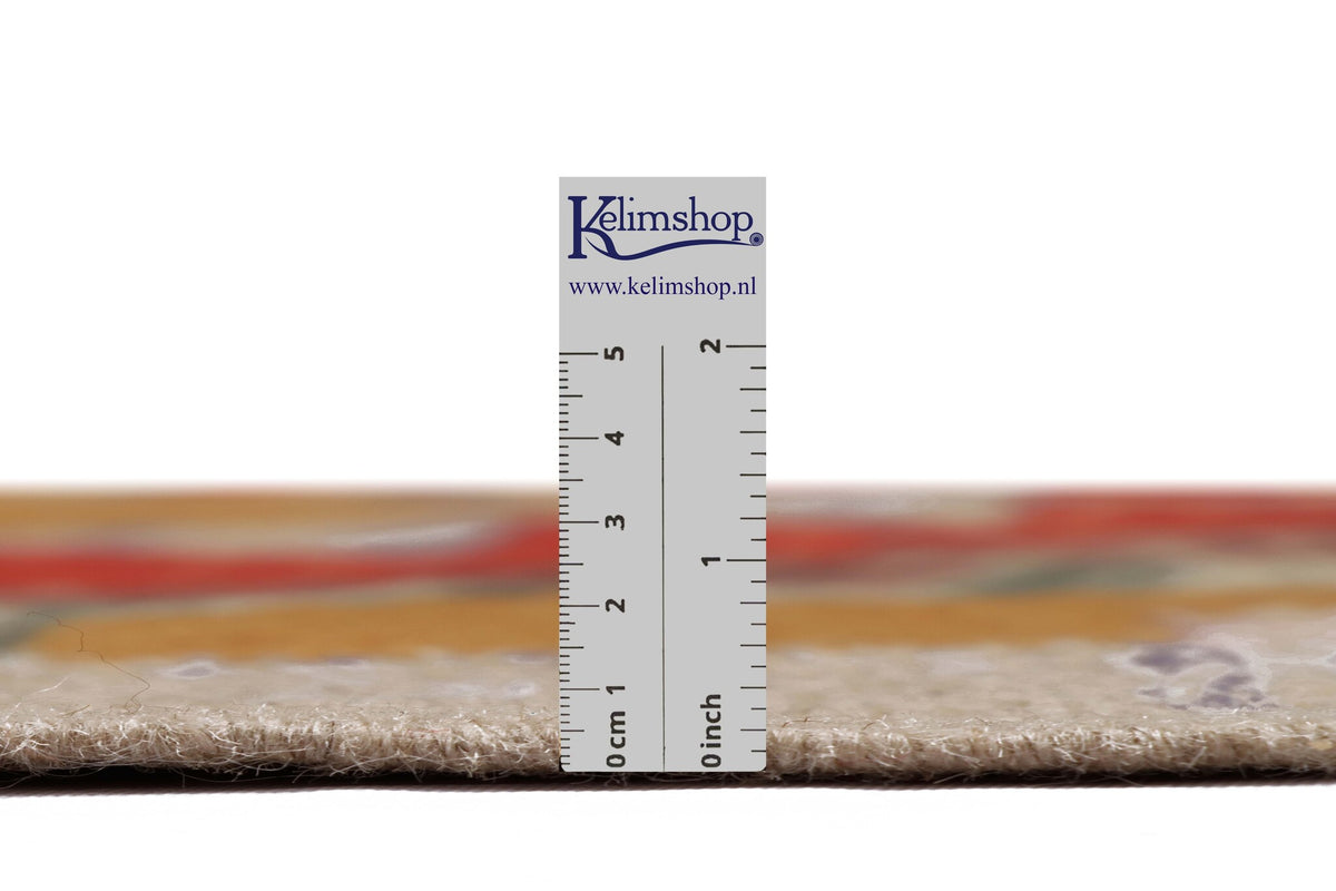 Colorful Jagged Diamond Kilim Runner, 295 × 80 cm — detail 2