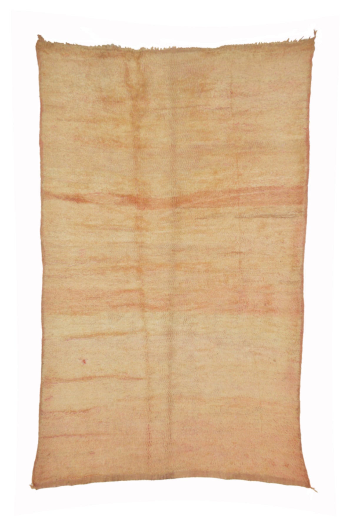 T06 Beige Vintage Moroccan Wool Rug, 260 × 147 cm.