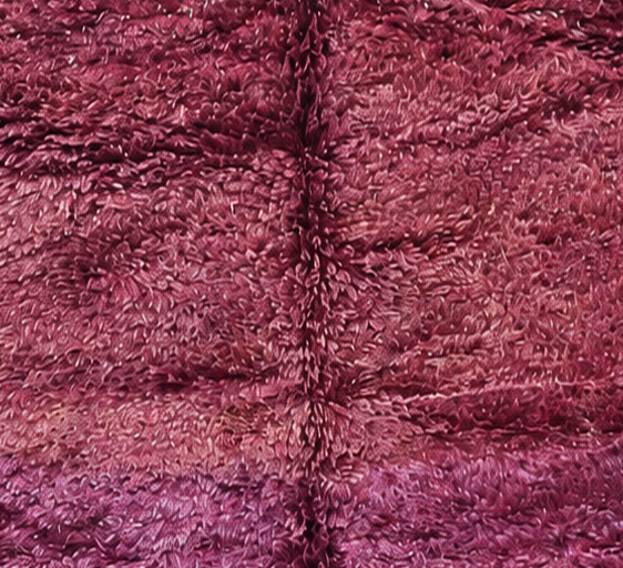 Detail of Dusty Pink Vintage Moroccan Rug with Tonal Texture, 300 × 170 cm.