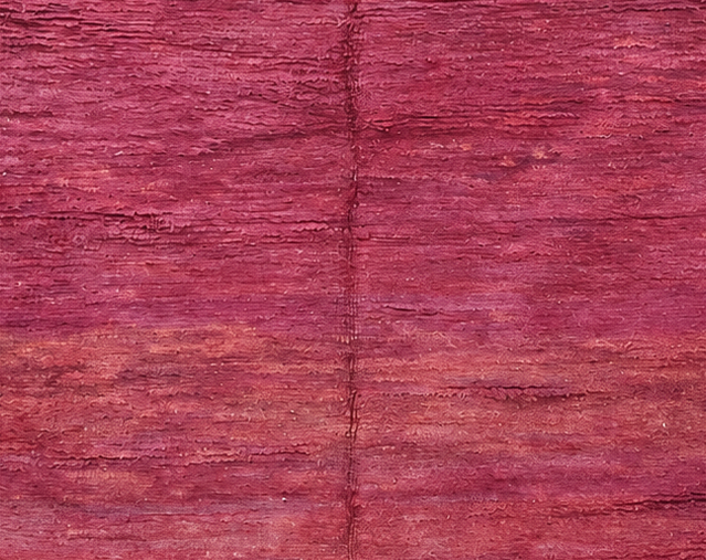 Detail of Mauve Vintage Moroccan Rug with Tonal Stripes, 276 × 176 cm.
