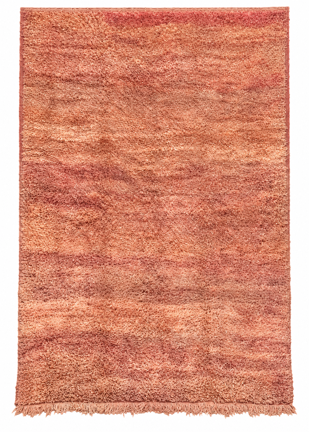 Rose Vintage Moroccan Rug with Soft Patina, 380 × 250 cm.