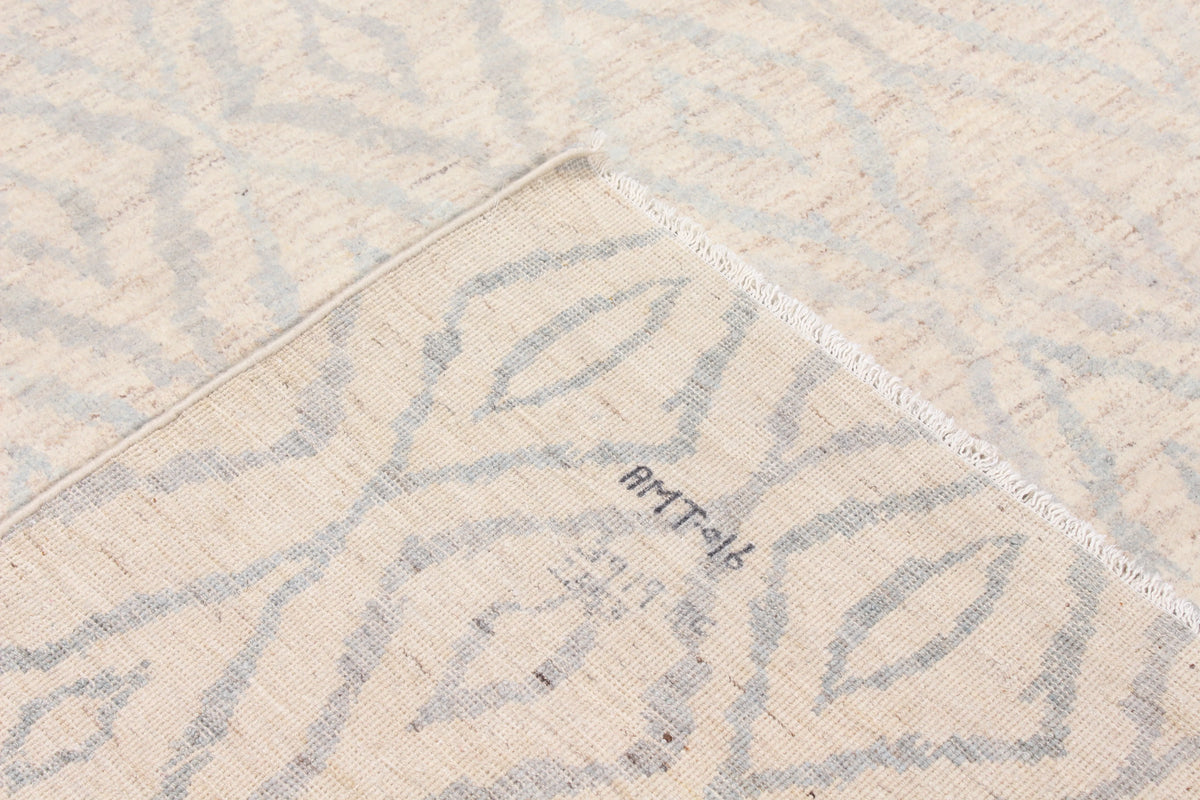 Beige Afghan Rug with Gray Diamonds, 306 × 235 cm, view 5.