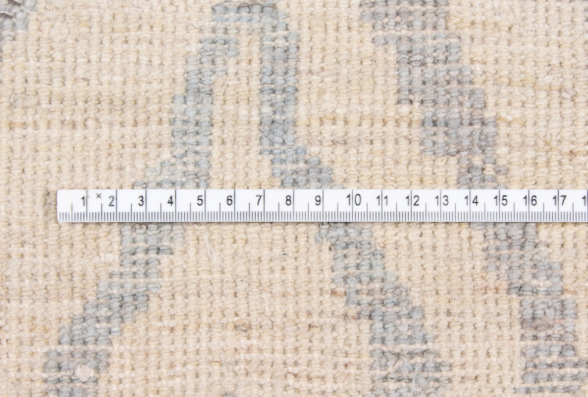 Beige Afghan Rug with Gray Diamonds, 306 × 235 cm, view 6.